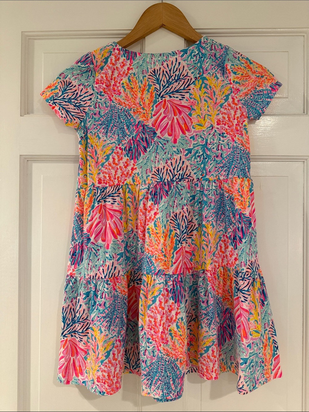 Lilly Pulitzer Girls Multicolor Coral Reef Print Dress - Picture 5 of 8